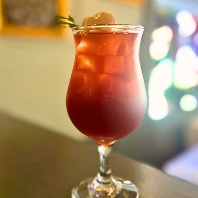 Lychee Thai tea.